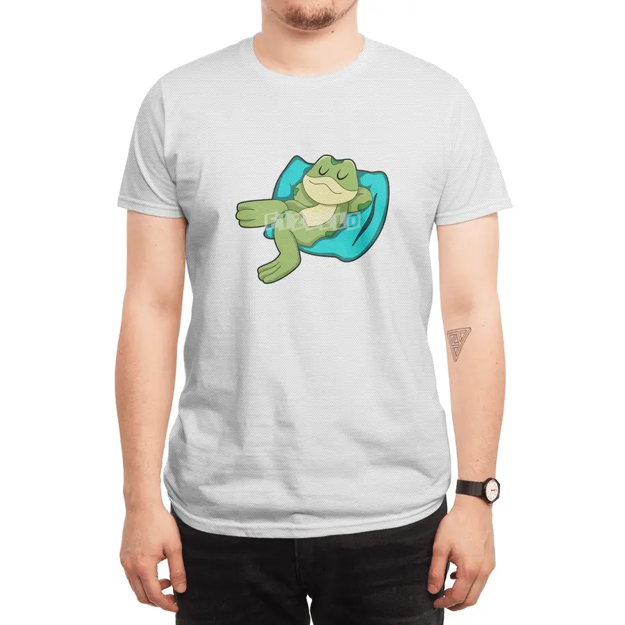 Frog at Sleeping with Pillow Spor T-Shirt