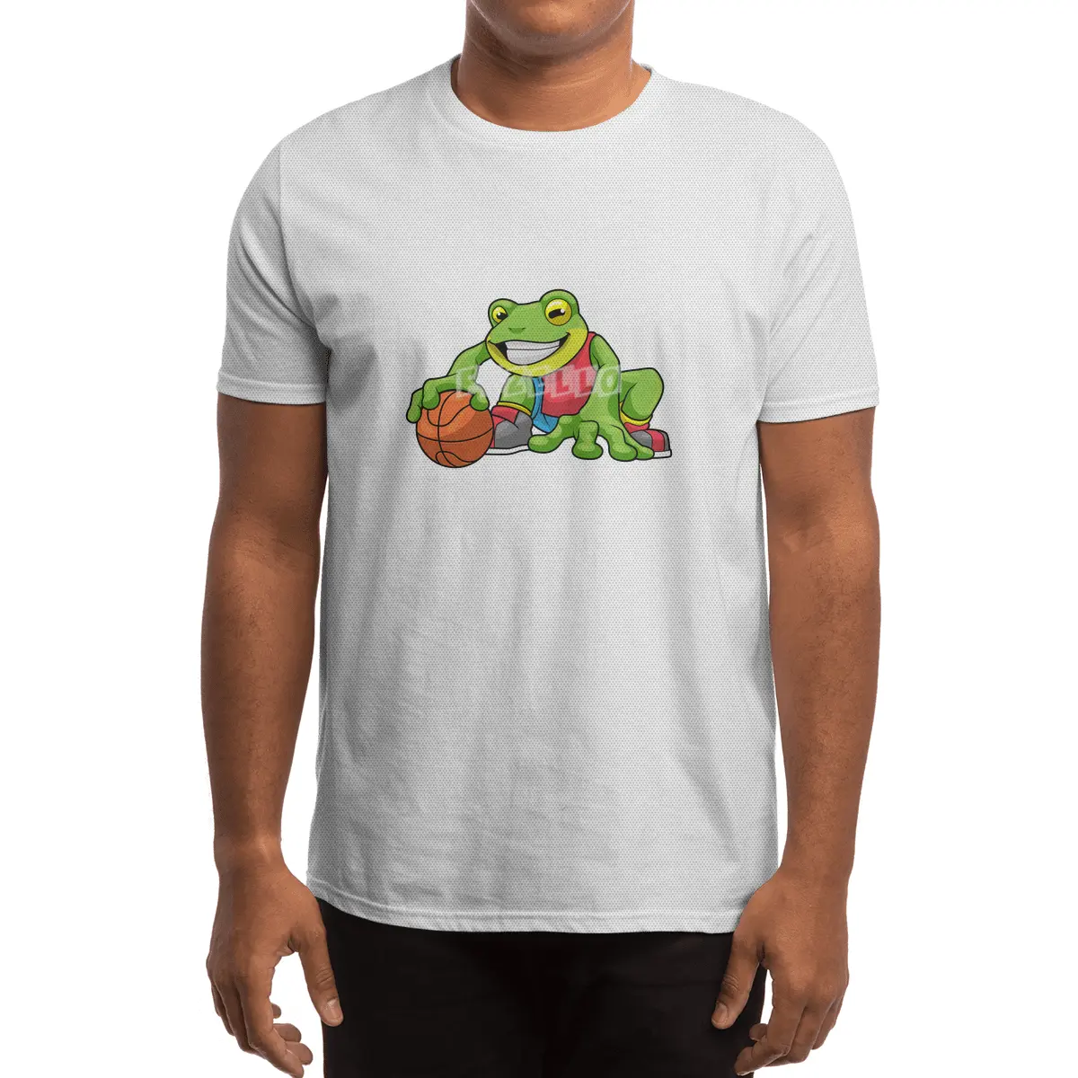 Frog at Sports with Basketball Spor T-Shirt