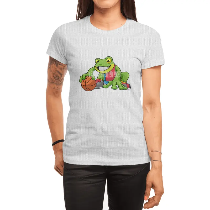 Frog at Sports with Basketball Spor T-Shirt