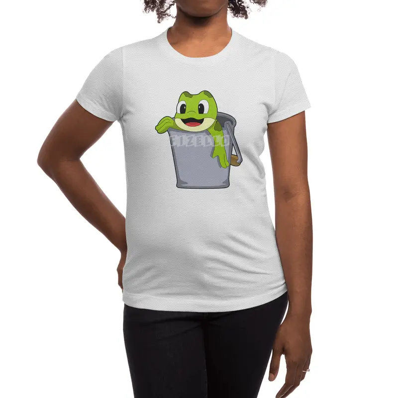 Frog in Bucket Spor T-Shirt