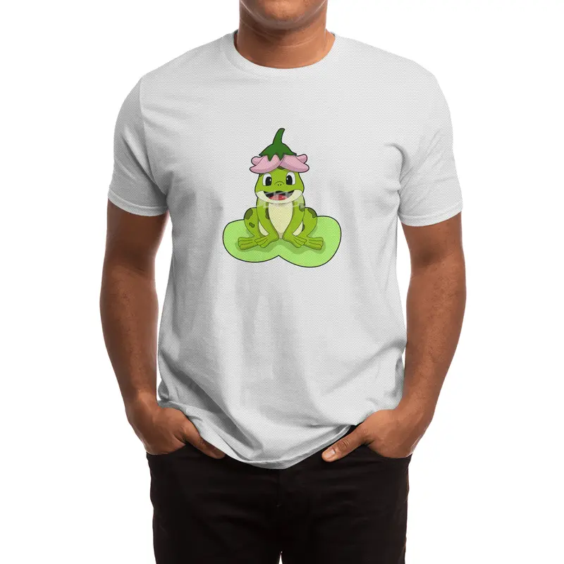 Frog on Leaf Spor T-Shirt