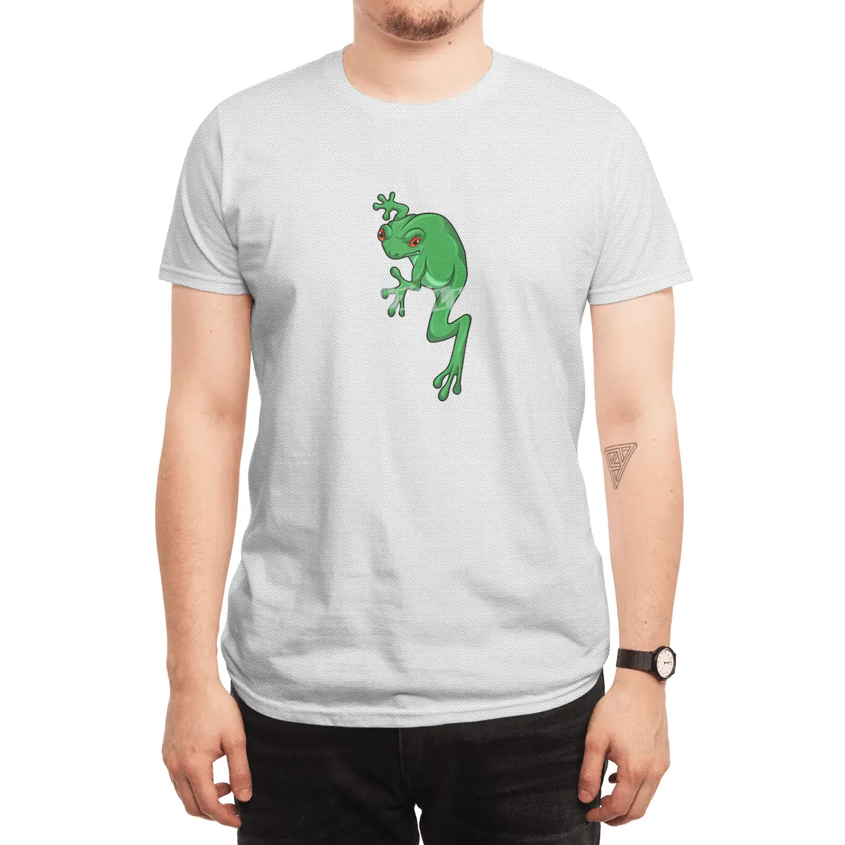Frog on the Wall Spor T-Shirt