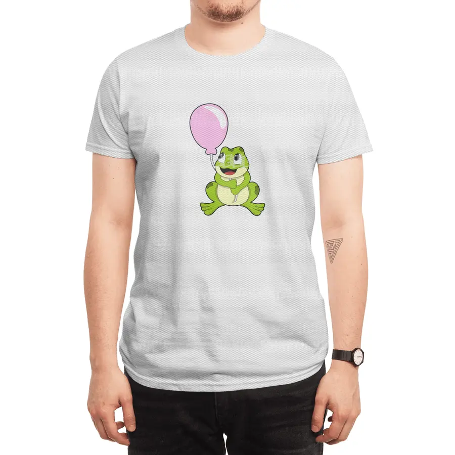 Frog with Balloon Spor T-Shirt
