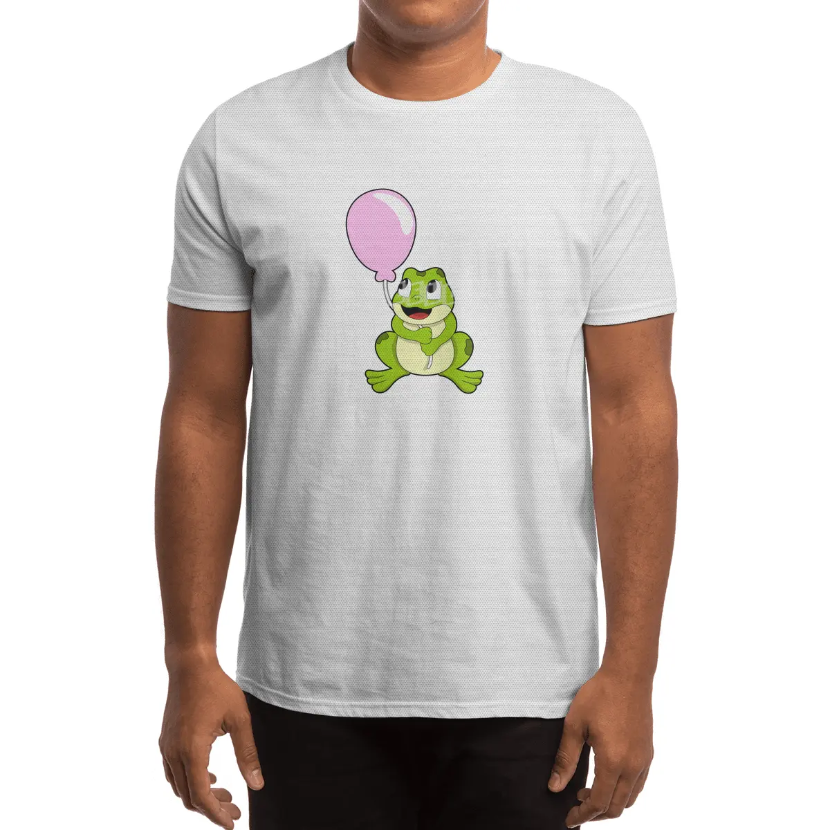 Frog with Balloon Spor T-Shirt