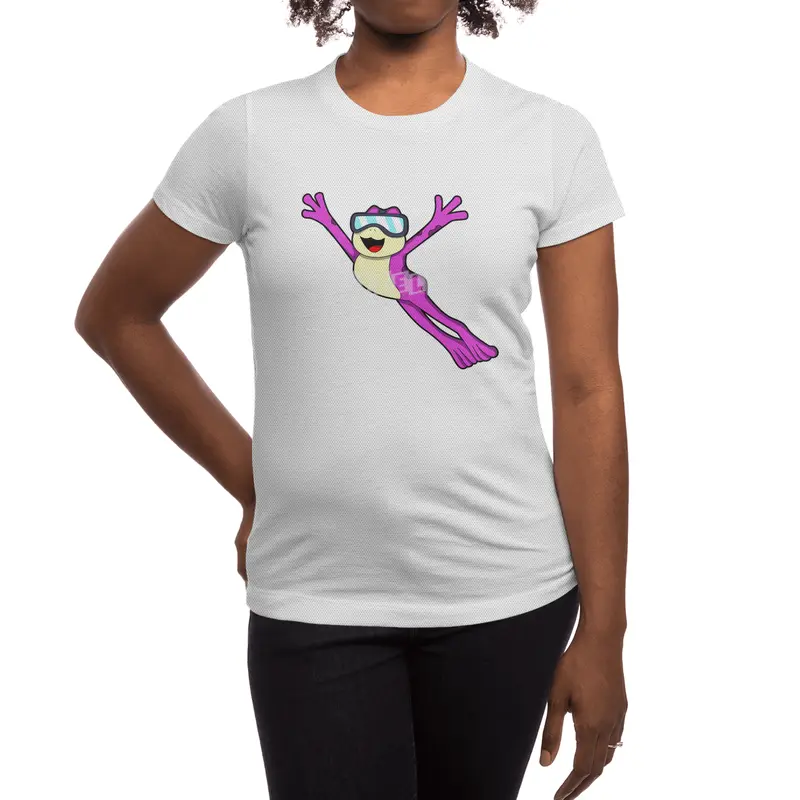 Frog with Sunglasses Spor T-Shirt