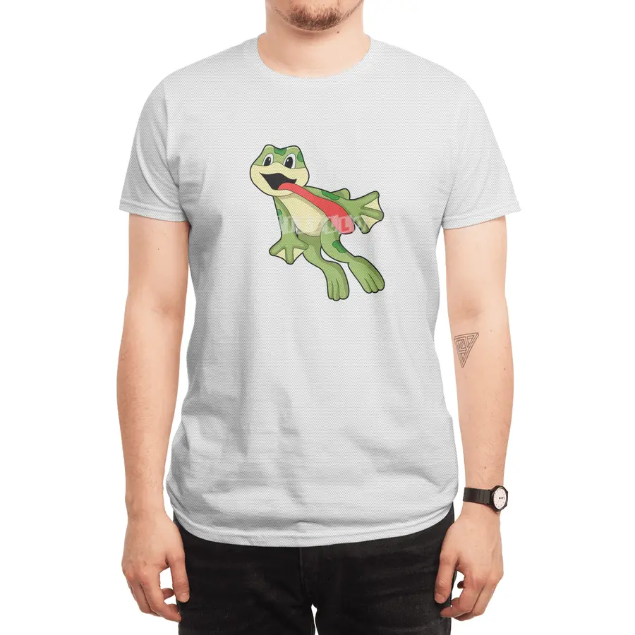 Frog with Tongue out Spor T-Shirt