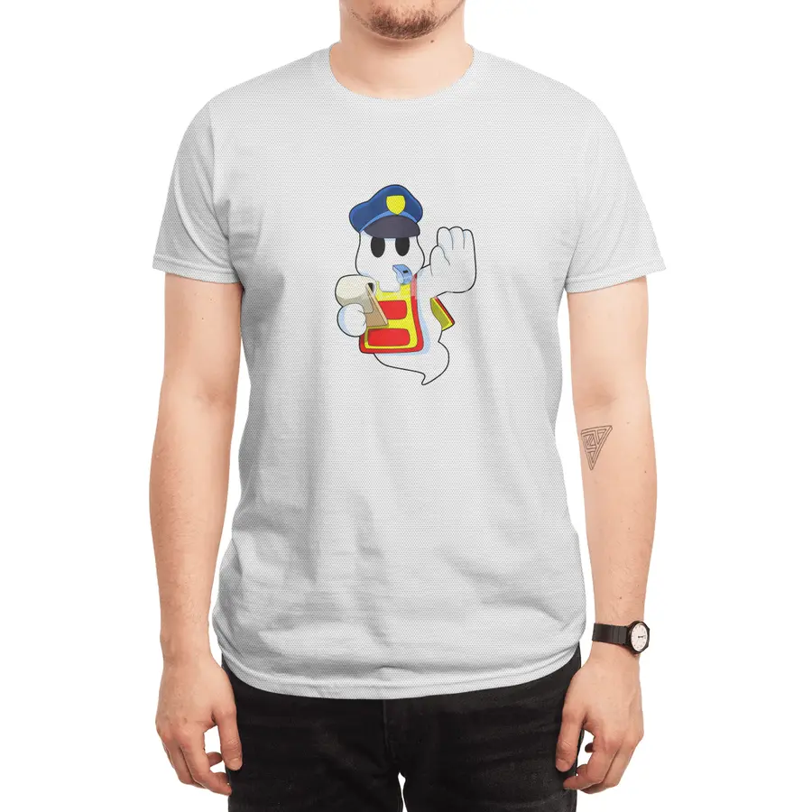 Ghost as Police officer with Whistle Spor T-Shirt