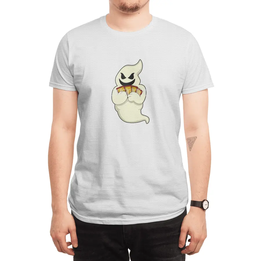 Ghost at Poker with Poker cards Spor T-Shirt
