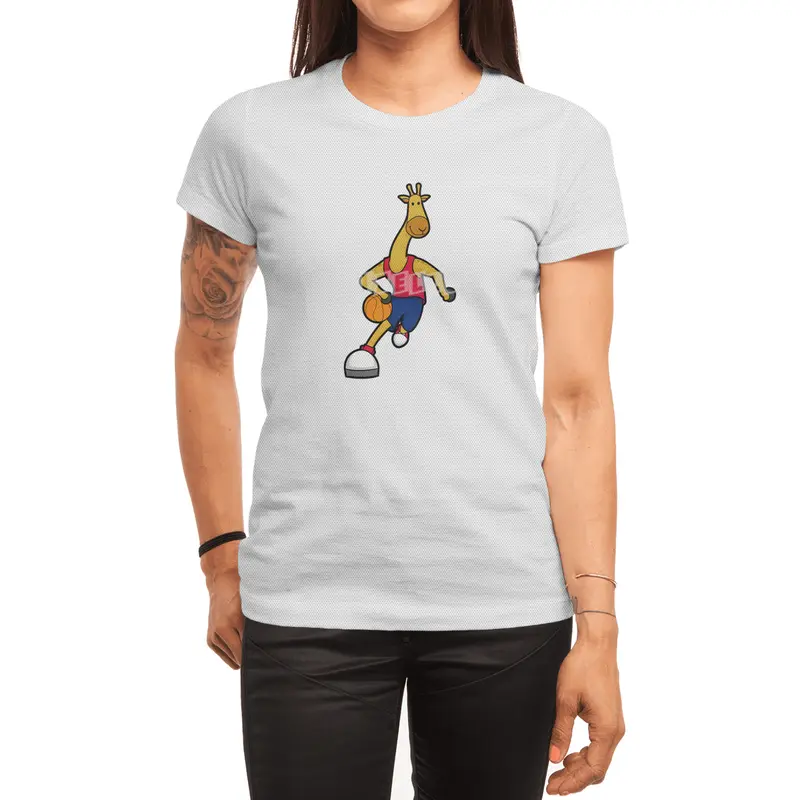 Giraffe as Basketball player with Basketball ball Spor T-Shirt