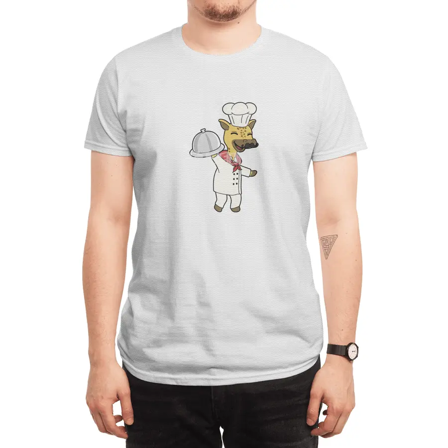 Giraffe as Chef with Cooking apron & Platter Spor T-Shirt