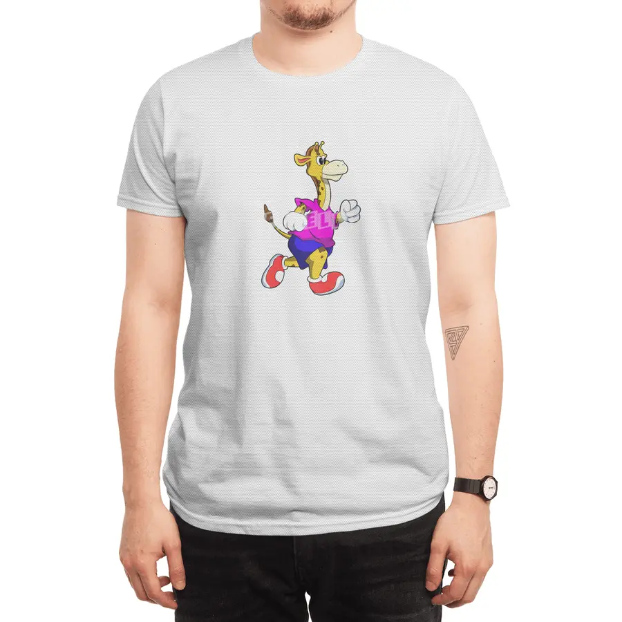 Giraffe at Running Spor T-Shirt