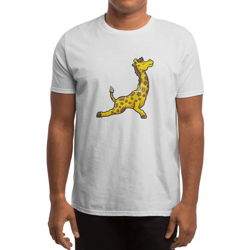 Giraffe at Yoga Stretching exercises Legs & Neck Spor T-Shirt