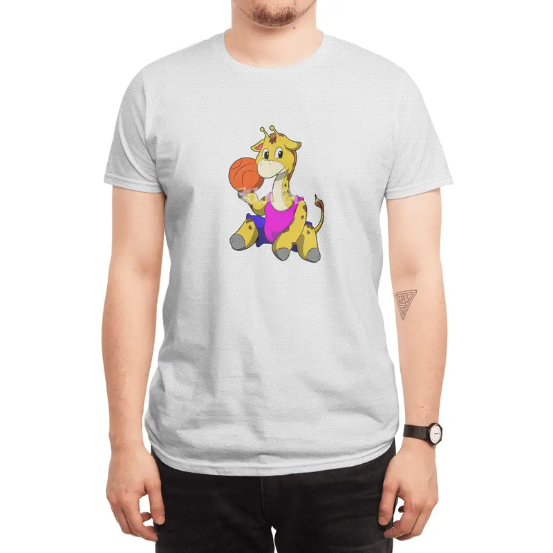 Giraffe with Basketball Spor T-Shirt
