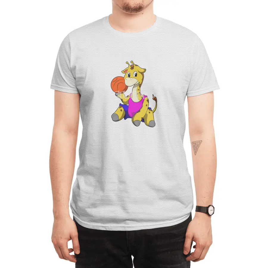Giraffe with Basketball Spor T-Shirt