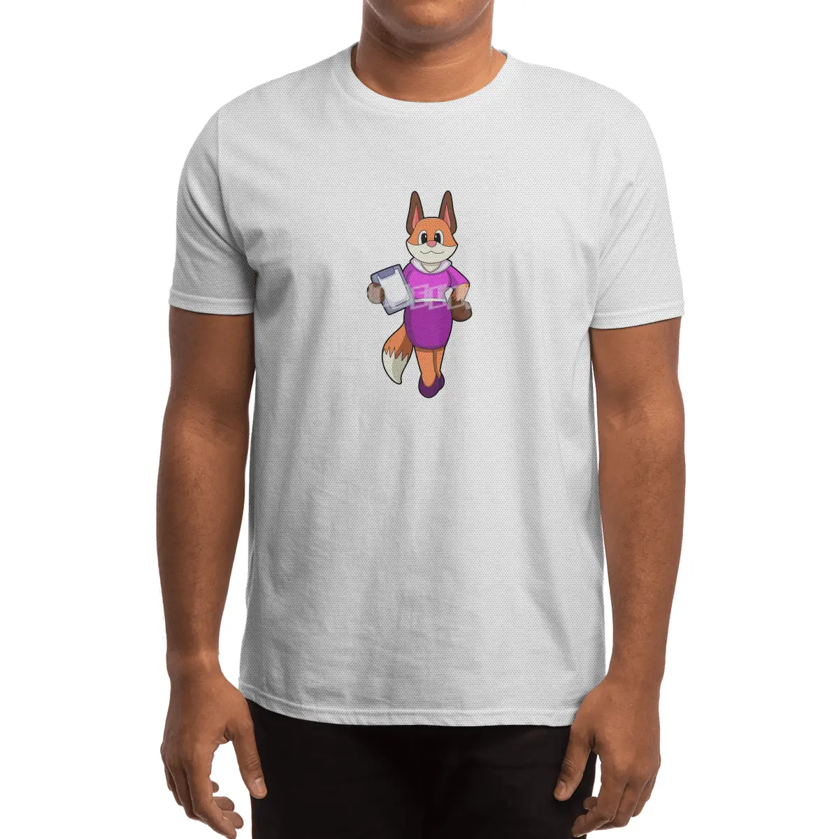 Fox as Secretary with Skirt Spor T-Shirt