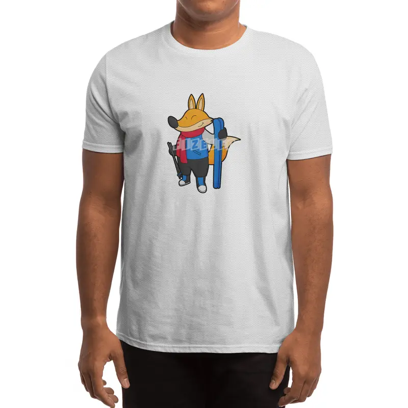 Fox as Skier with Ski Spor T-Shirt