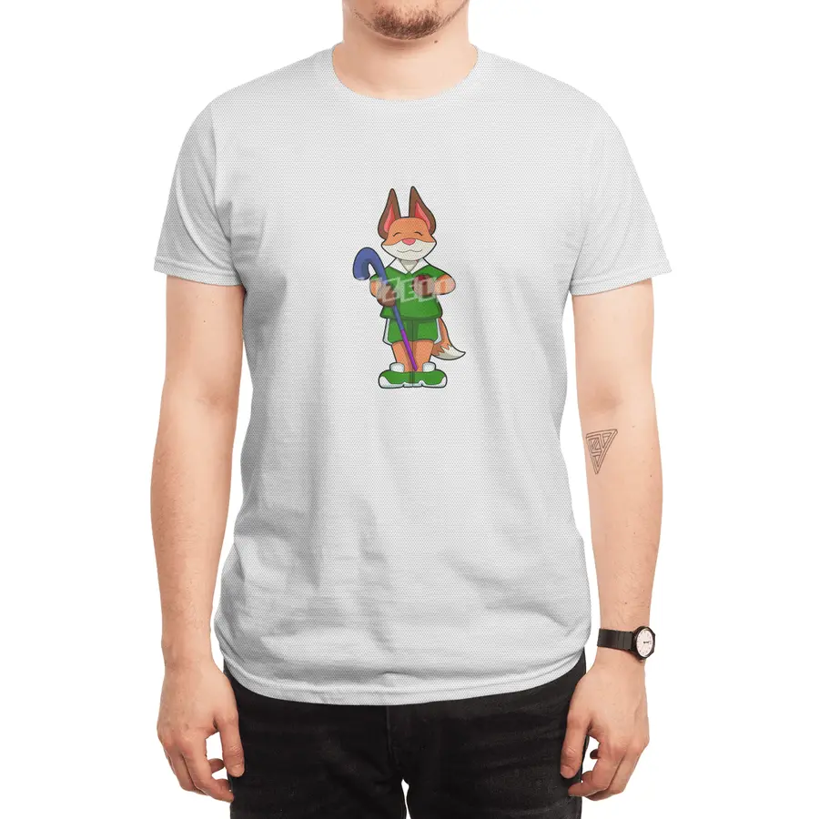 Fox at Hockey with Hockey stick Spor T-Shirt
