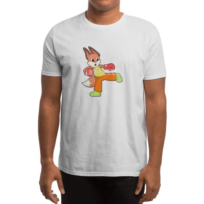 Fox at Martial arts Boxing with Boxing gloves Spor T-Shirt