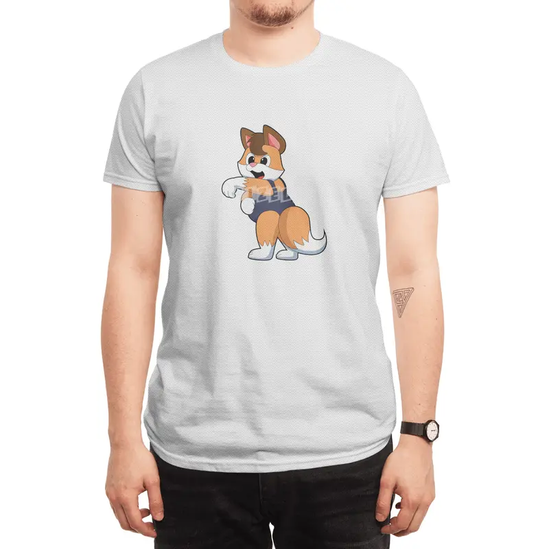 Fox at Swimming with Swimsuit Spor T-Shirt