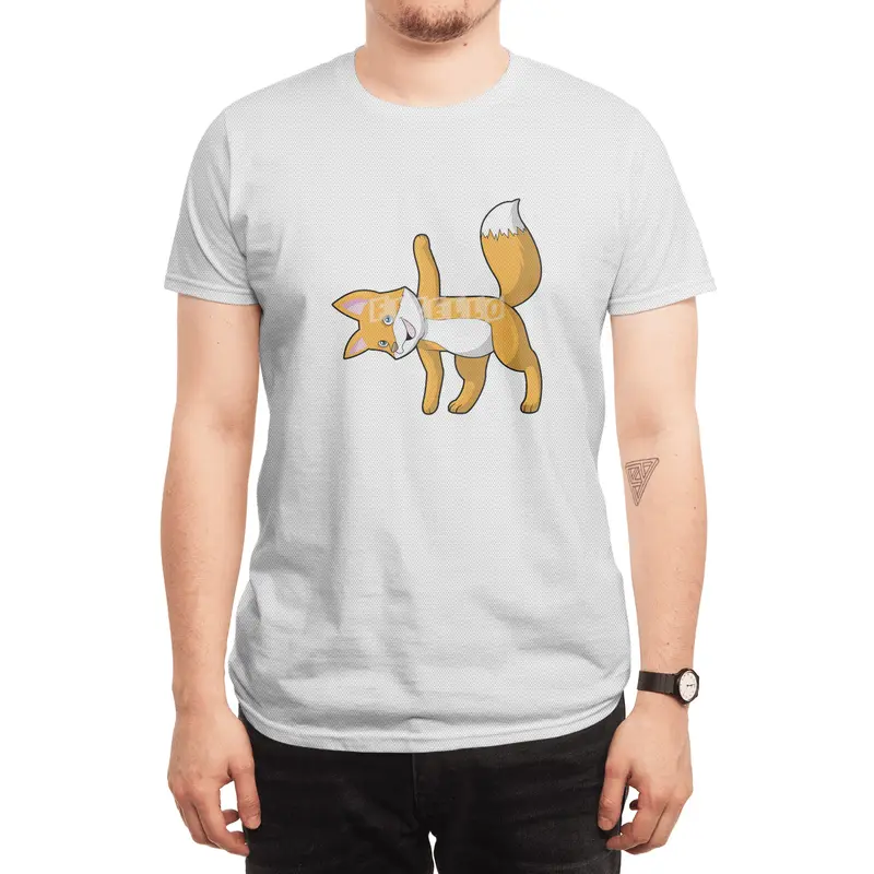 Fox at Yoga Stretching Spor T-Shirt