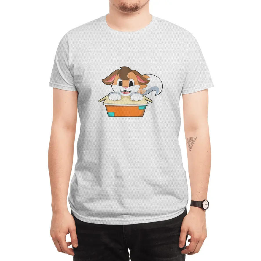 Fox with Box Spor T-Shirt
