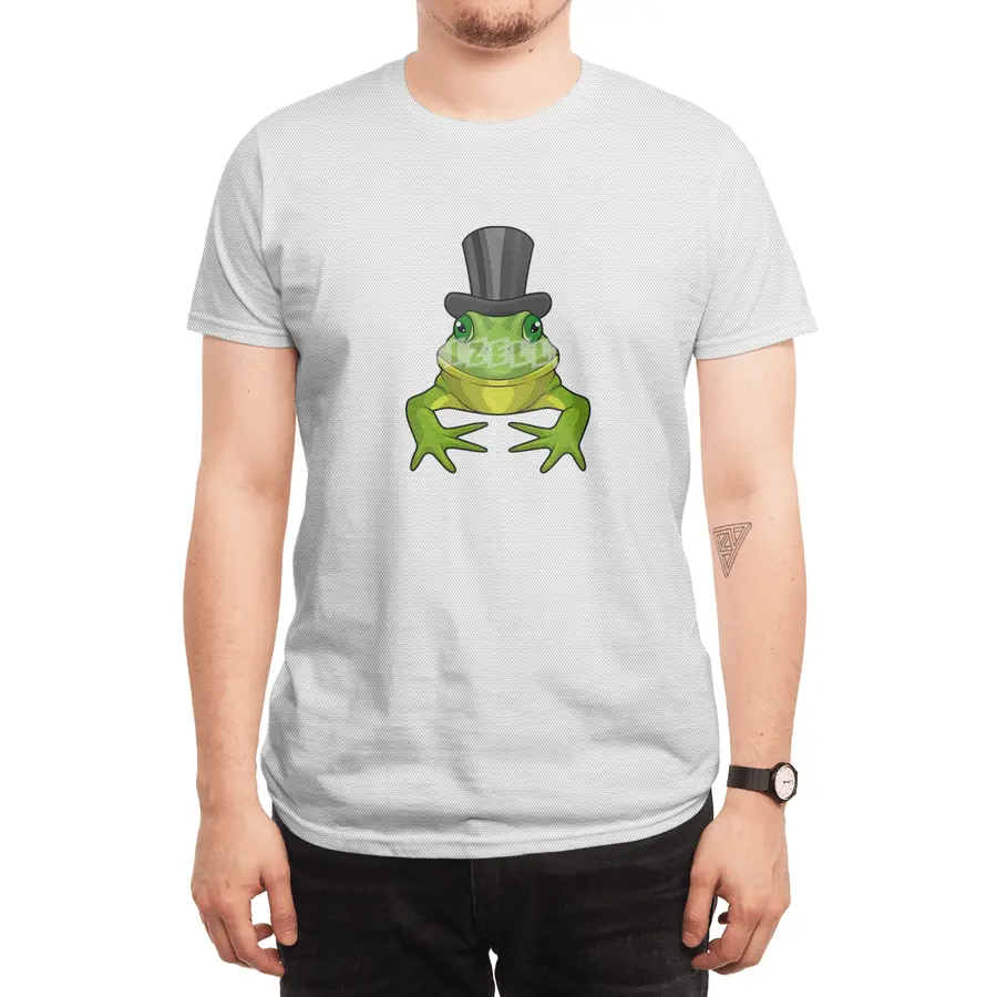 Frog as Gentleman with Top hat Spor T-Shirt
