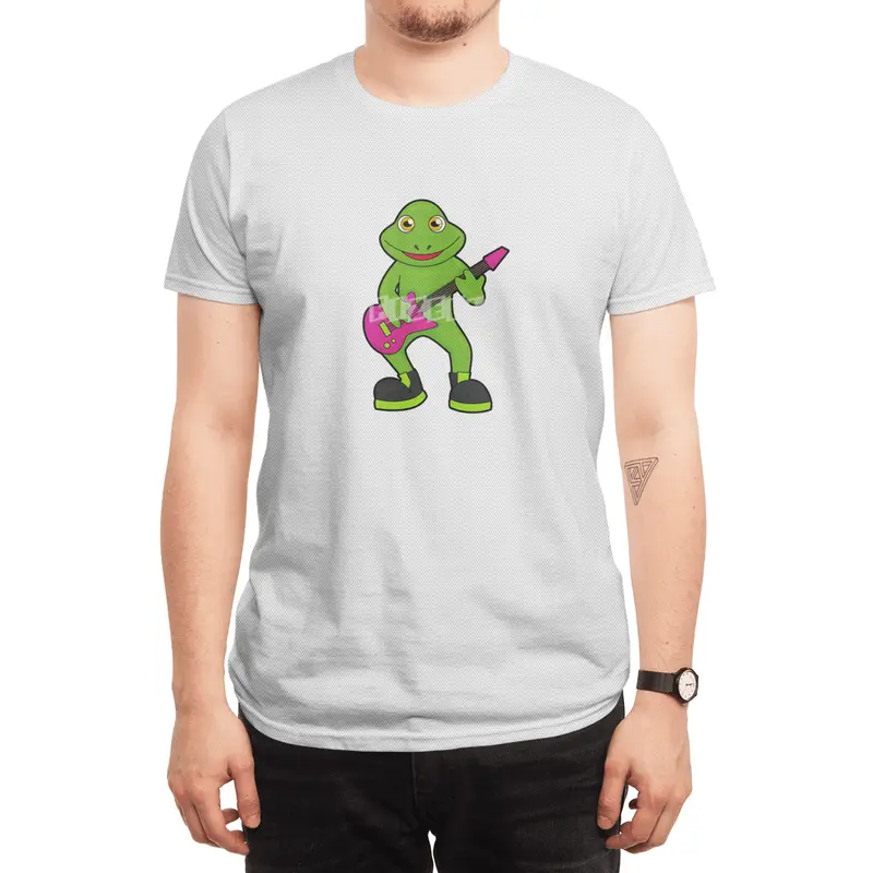 Frog as Musician with Guitar Spor T-Shirt