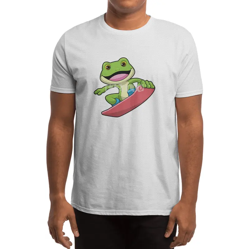 Frog as Snowboarder with Snowboard Spor T-Shirt