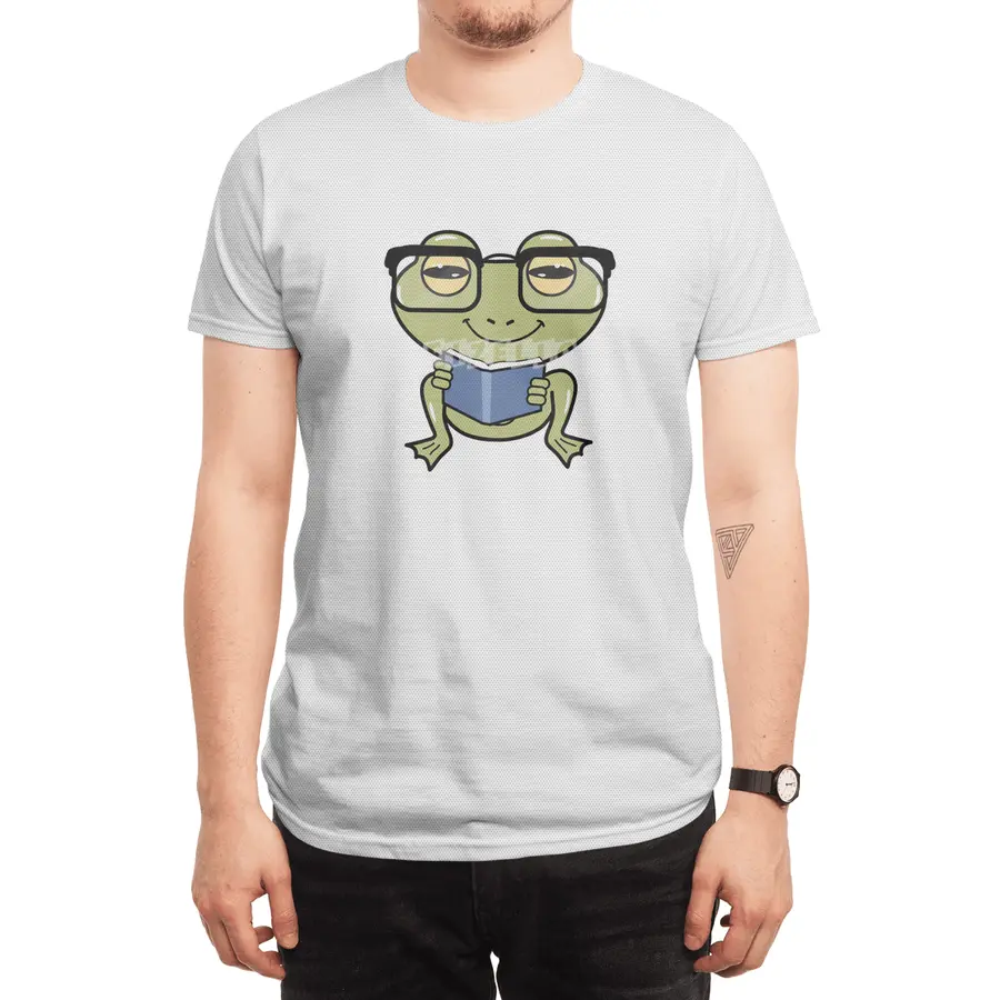 Frog as Student with Book Spor T-Shirt