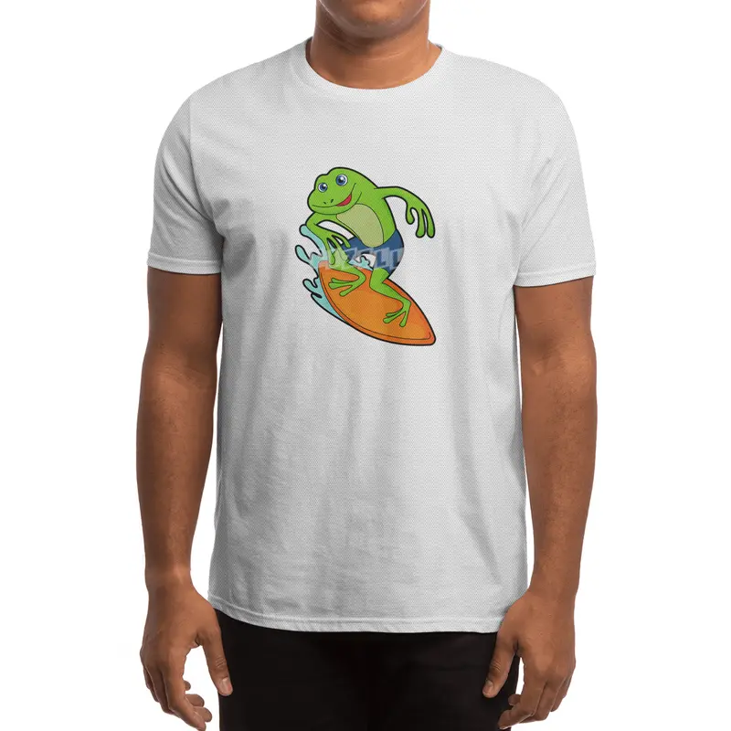 Frog as Surfer with Surfboard Spor T-Shirt