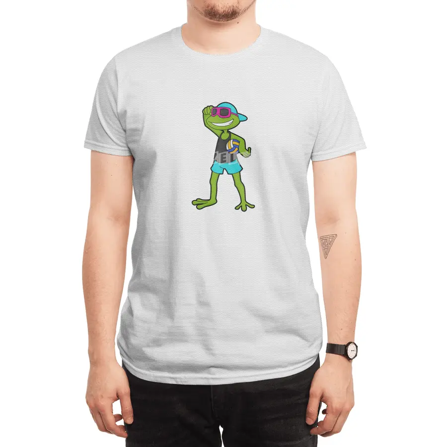 Frog as Volleyball player with Volleyball Spor T-Shirt