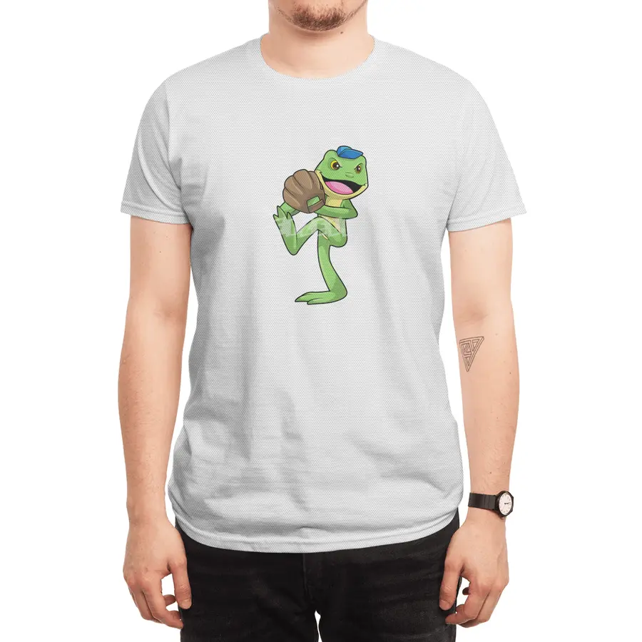 Frog at Baseball with Gloves Spor T-Shirt