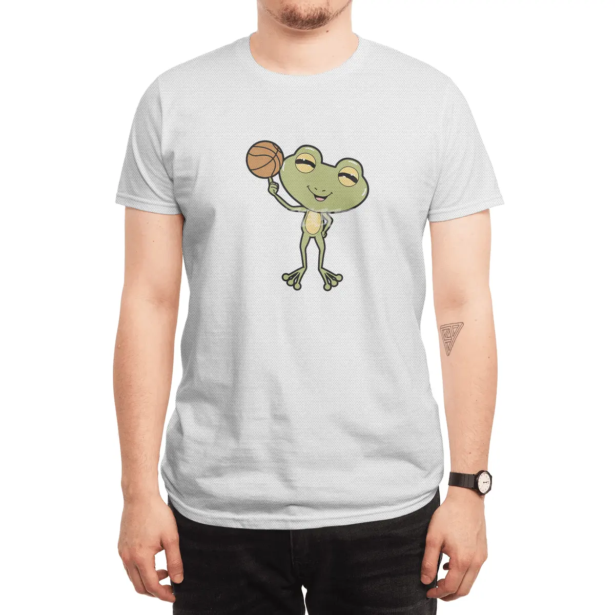 Frog at Basketball Sports Spor T-Shirt