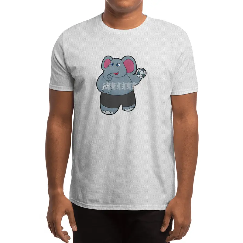Elephant as Handball player with Handball ball Spor T-Shirt