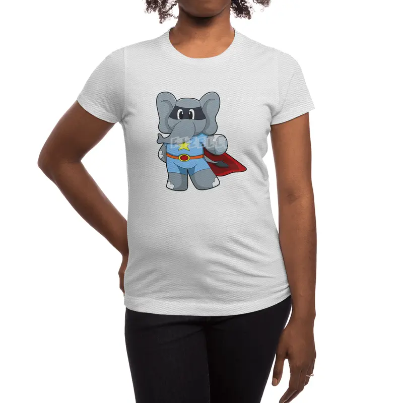 Elephant as Hero with Cape Spor T-Shirt