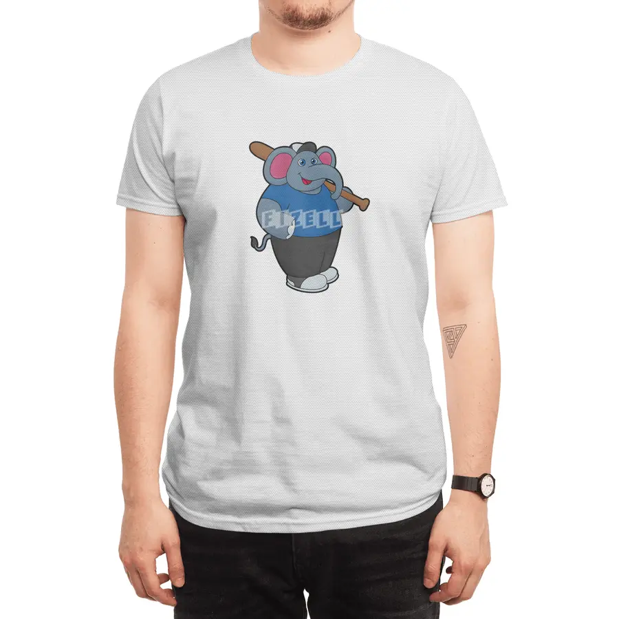 Elephant at Baseball with Baseball bat Spor T-Shirt