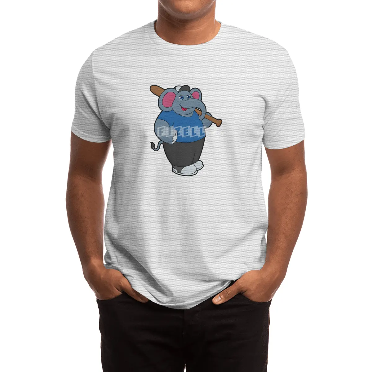 Elephant at Baseball with Baseball bat Spor T-Shirt