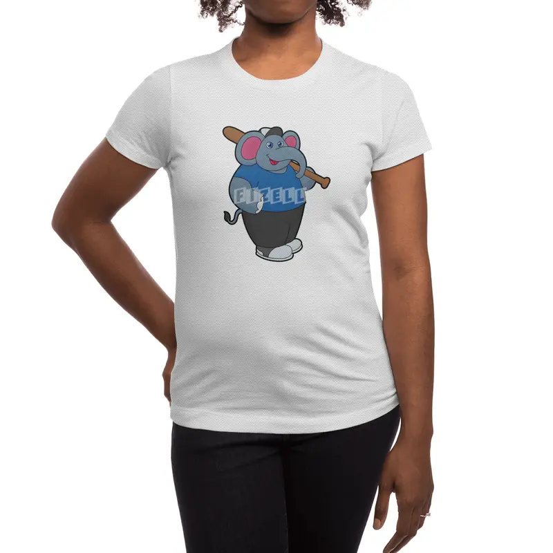 Elephant at Baseball with Baseball bat Spor T-Shirt