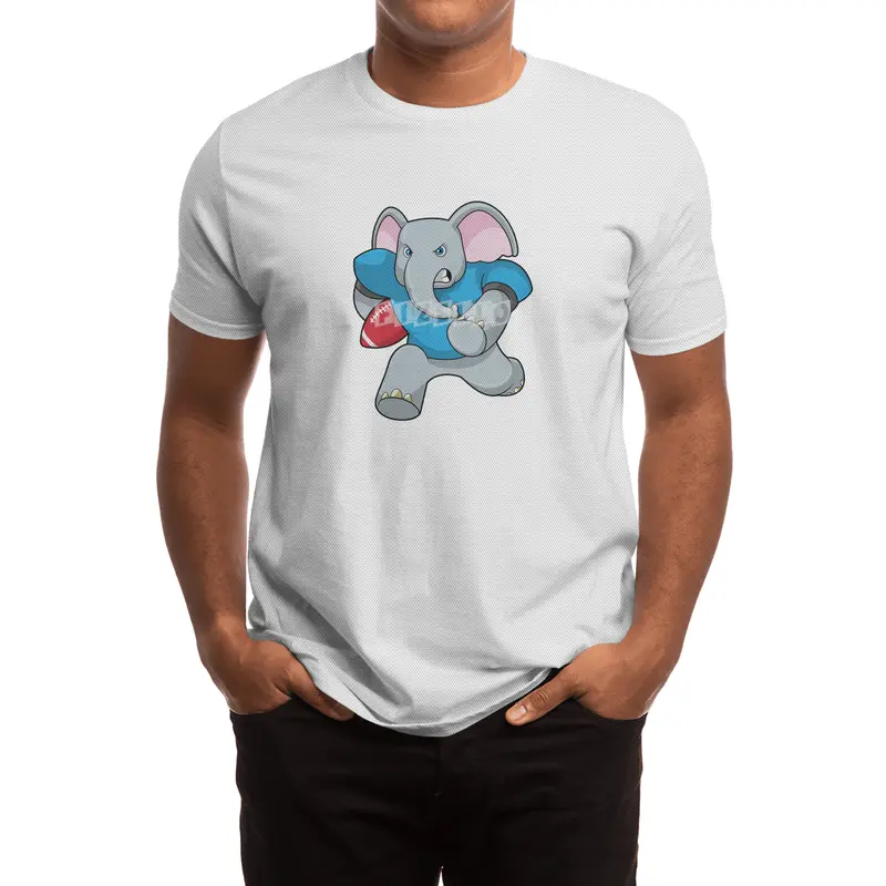 Elephant at Football with Equipment Spor T-Shirt