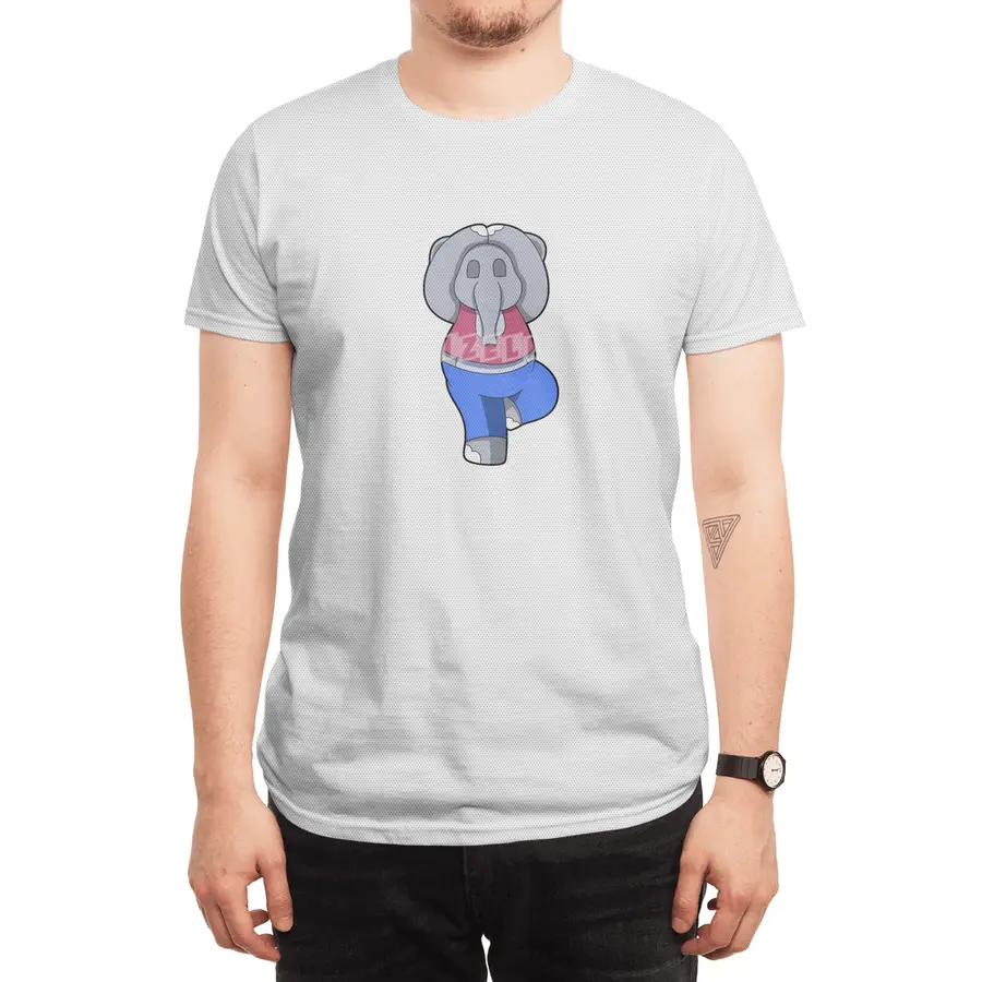 Elephant at Yoga in Standing Spor T-Shirt