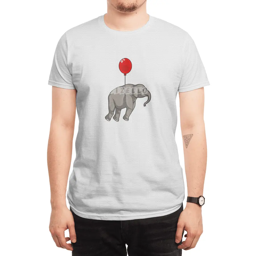 Elephant with Balloon Spor T-Shirt