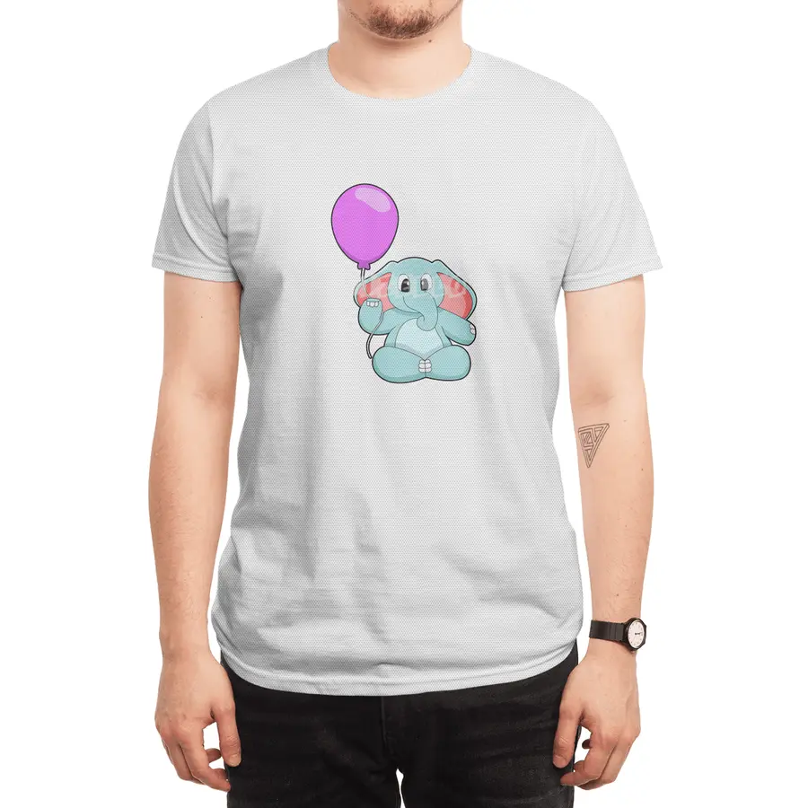 Elephant with Balloon Spor T-Shirt
