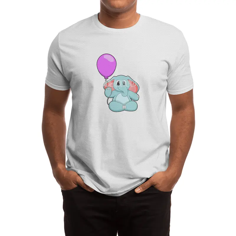 Elephant with Balloon Spor T-Shirt