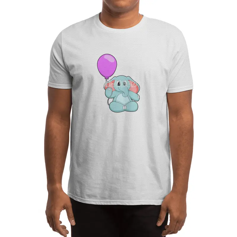 Elephant with Balloon Spor T-Shirt