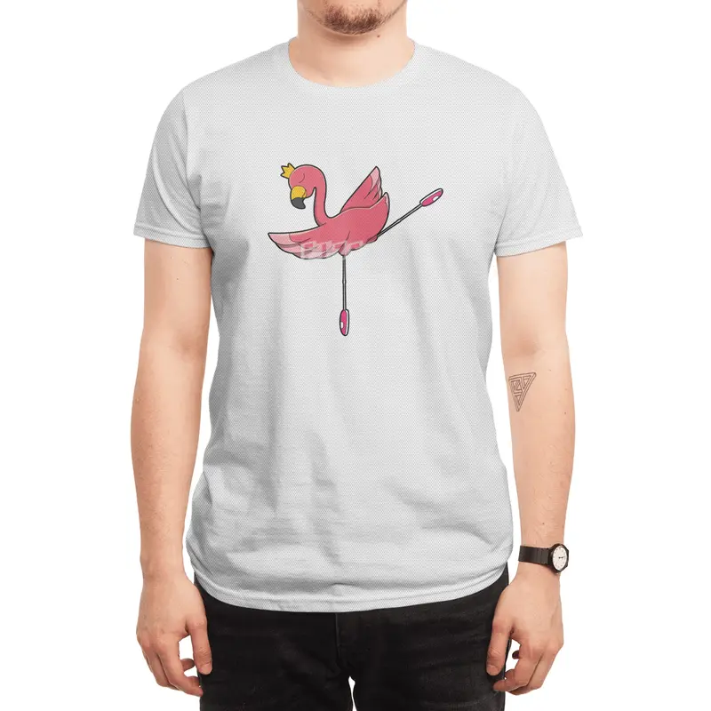 Flamingo as Ballerina at Ballet with Crown Spor T-Shirt