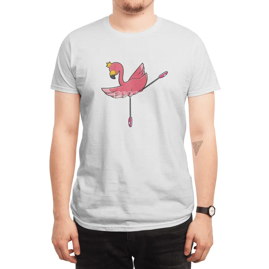 Flamingo as Ballerina at Ballet with Crown Spor T-Shirt
