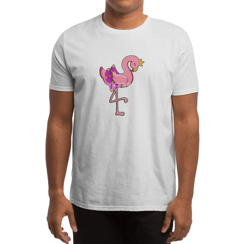 Flamingo with Crown & Skirt Spor T-Shirt