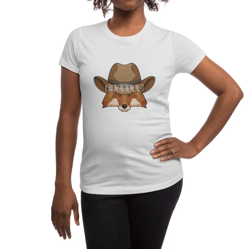 Fox as Cowboy with Hat Spor T-Shirt