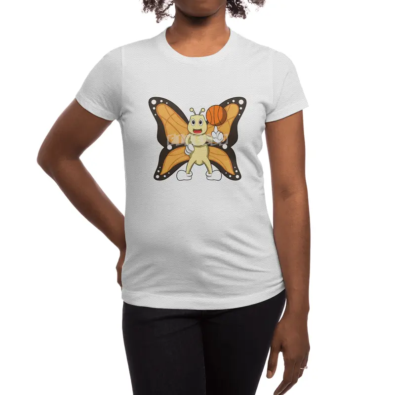 Butterfly as Sports with Basketball Spor T-Shirt