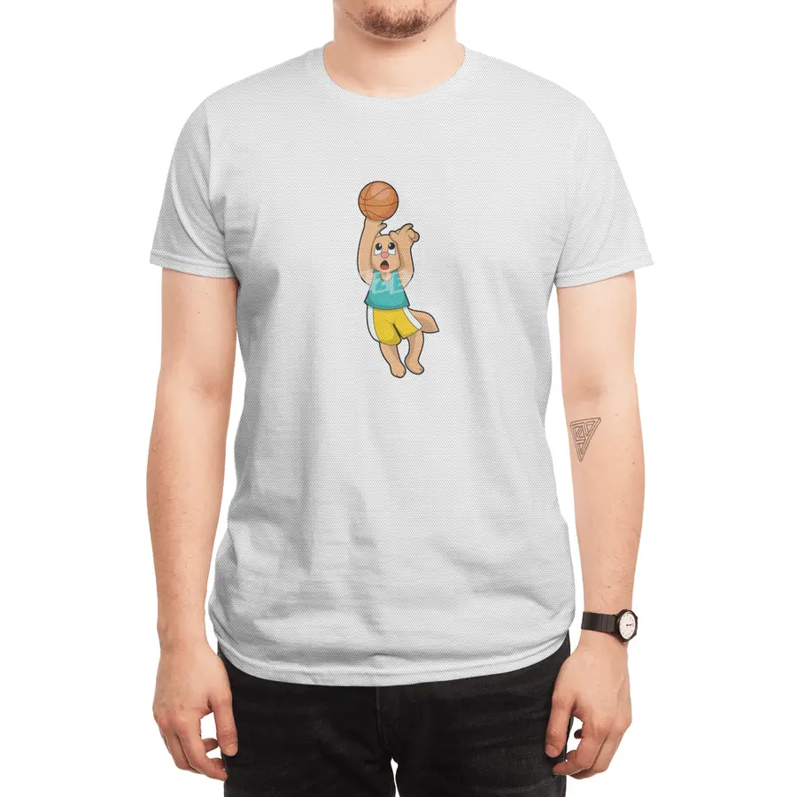 Cat at Basketball Sports Spor T-Shirt